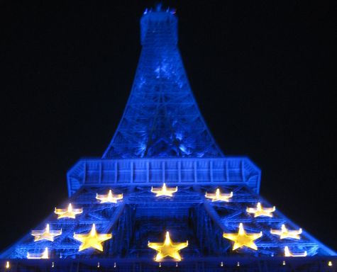 Eiffel Tower under the stars